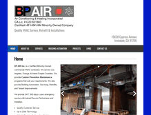 Tablet Screenshot of bp-airhvac.com